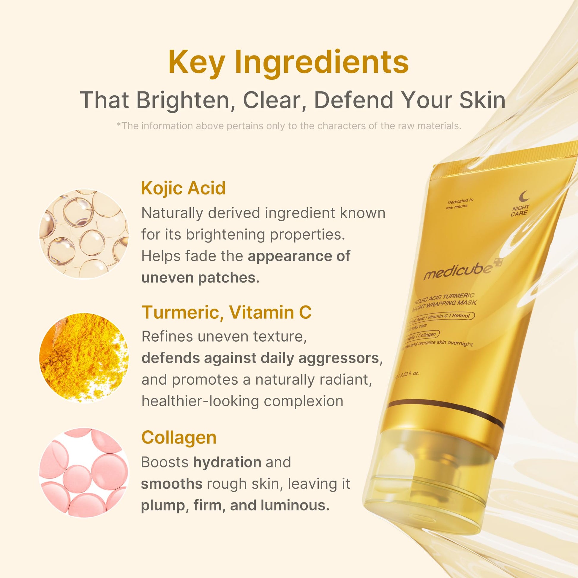 Medicube Korean Kojic Acid Overnight Mask - Glowing Skin Solution