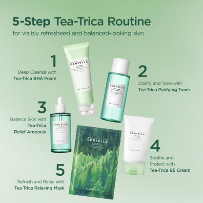 SKIN1004 Tea-Trica B5 Cream: Hydrating Cica Moisturizer