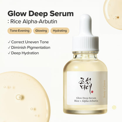 Glow Deep Serum Rice Alpha-Arbutin for Dull Skin 30ml