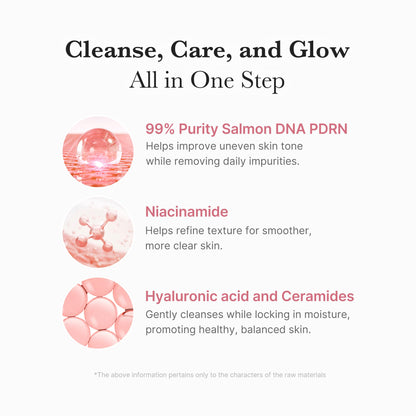 medicube Facial Cleanser PDRN Marshmallow Whip Cleanser | Deep Cleansing Foam for Pore Care, Uneven Skin Tone with Salmon DNA PDRN | Hydrating & Nourishing Gentle Cleanse | Korean Skincare, 4.23 oz