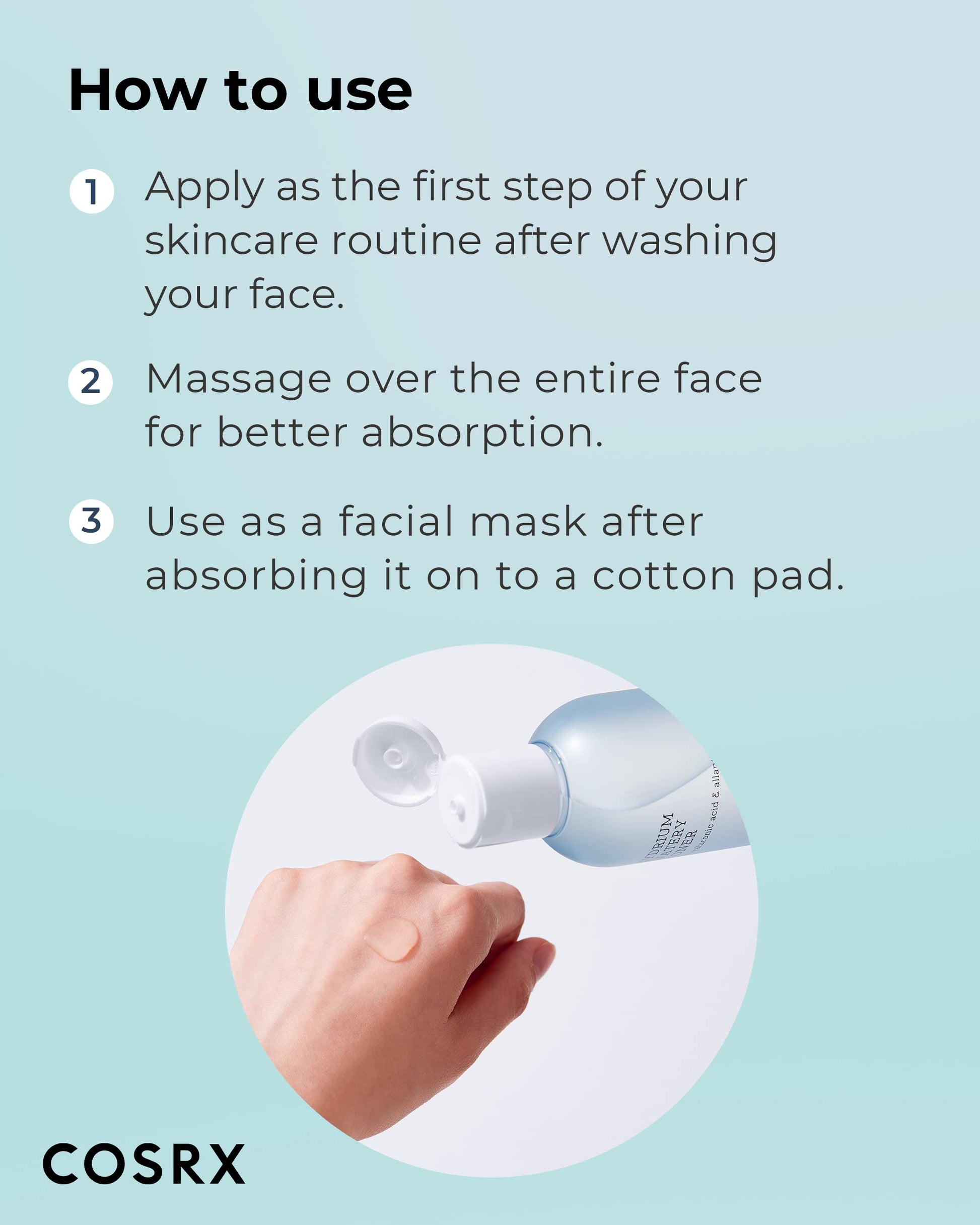 COSRX Hydrium Watery Toner 280ml - Korean Moisturizer