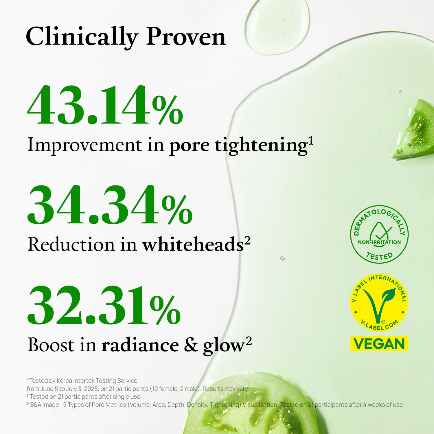 Green Tomato Acid Exfoliating Serum 21% AHA+BHA+PHA, 1.69oz