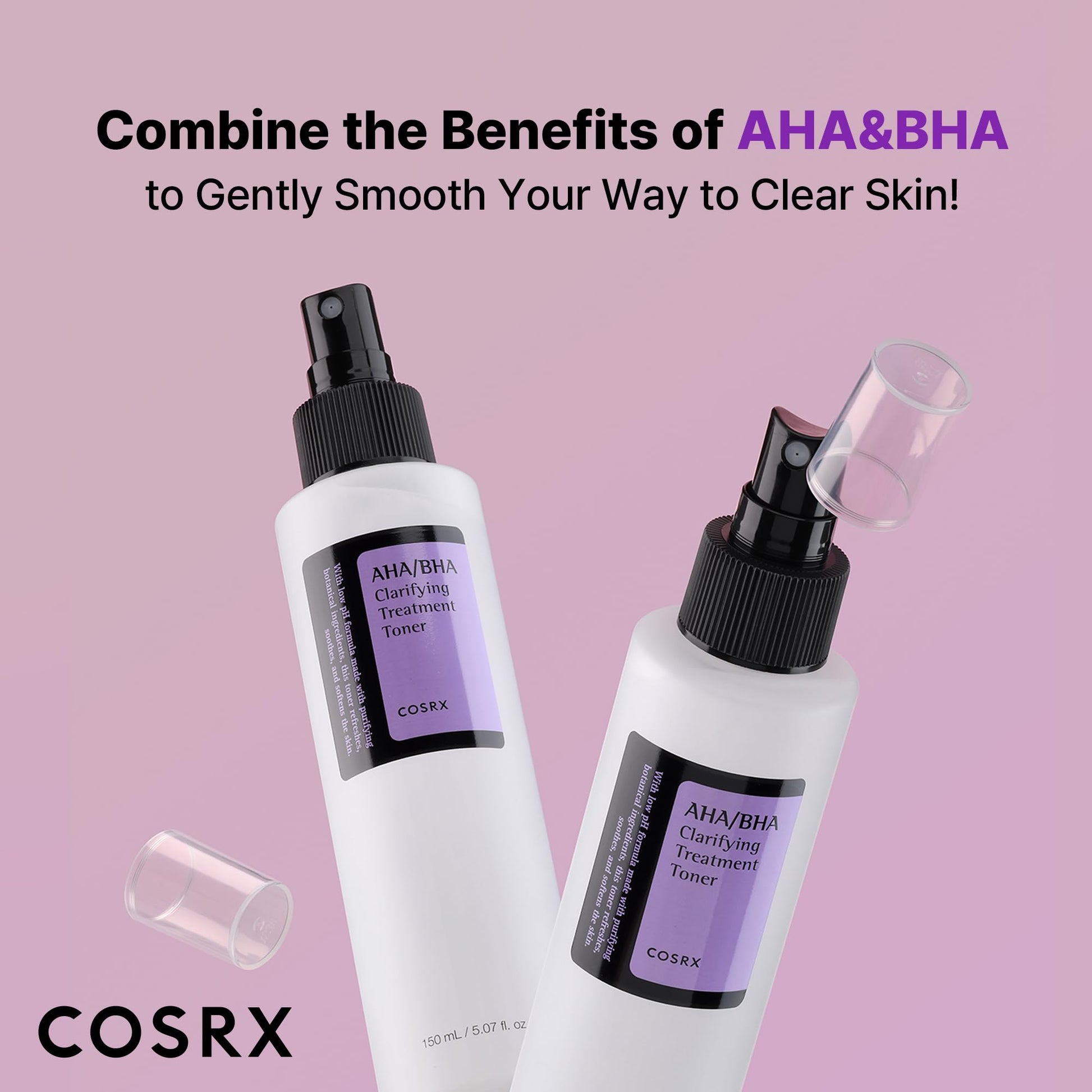 COSRX AHA/BHA Toner 150ml - Exfoliate & Refine Pores