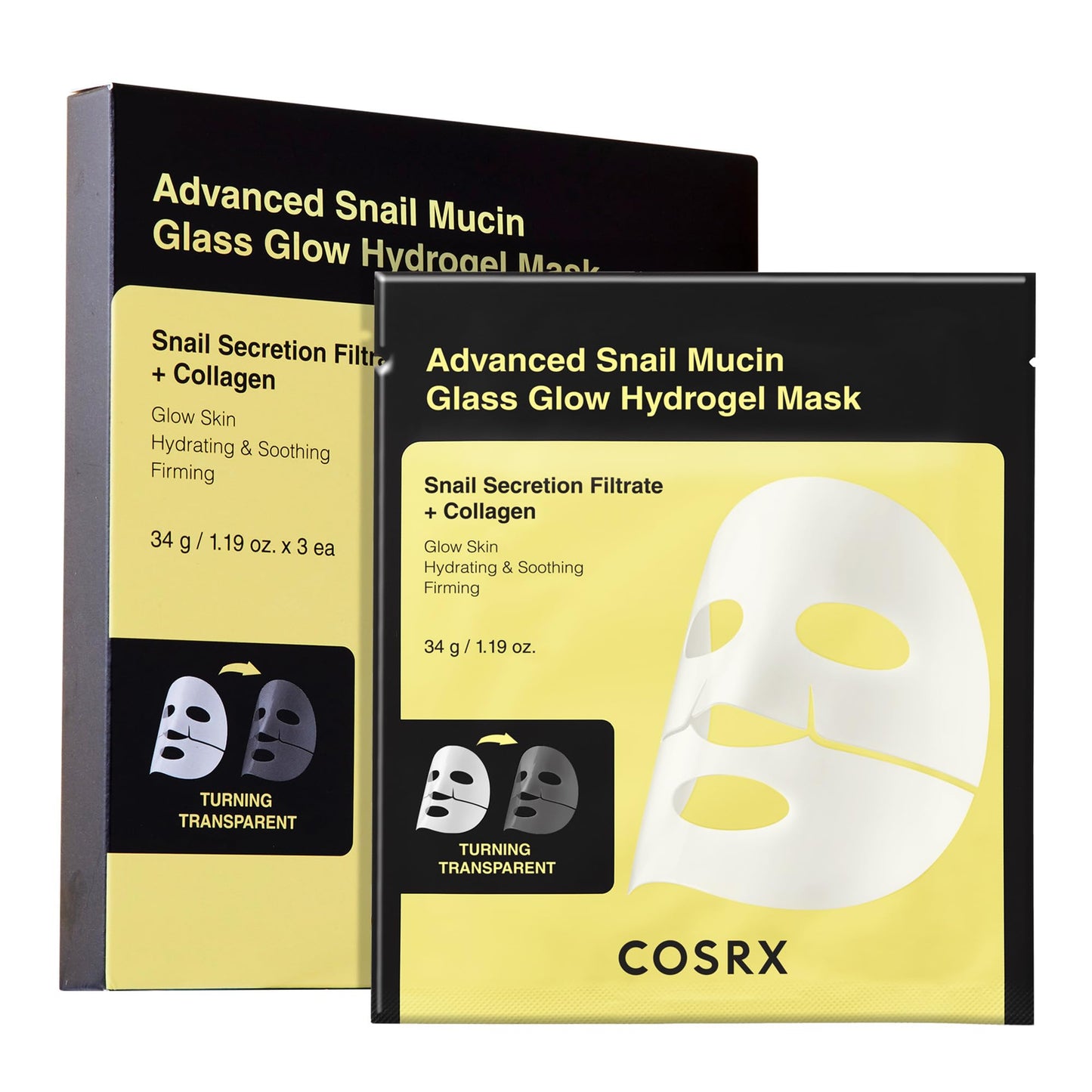 COSRX Snail Mucin Face Masks - Collagen & Glow Essentials