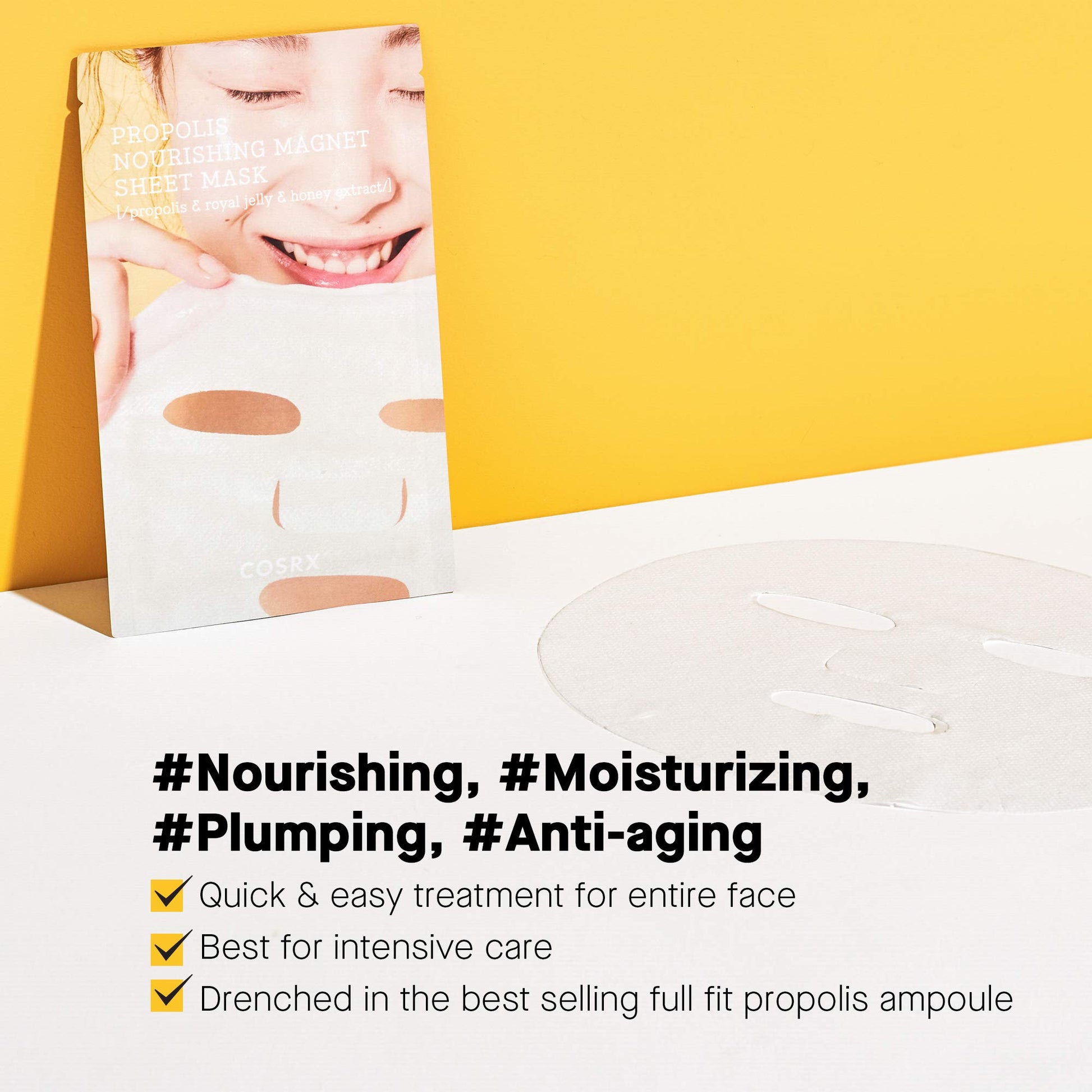 COSRX Propolis Honey Sheet Mask 21ml - Korean Skincare