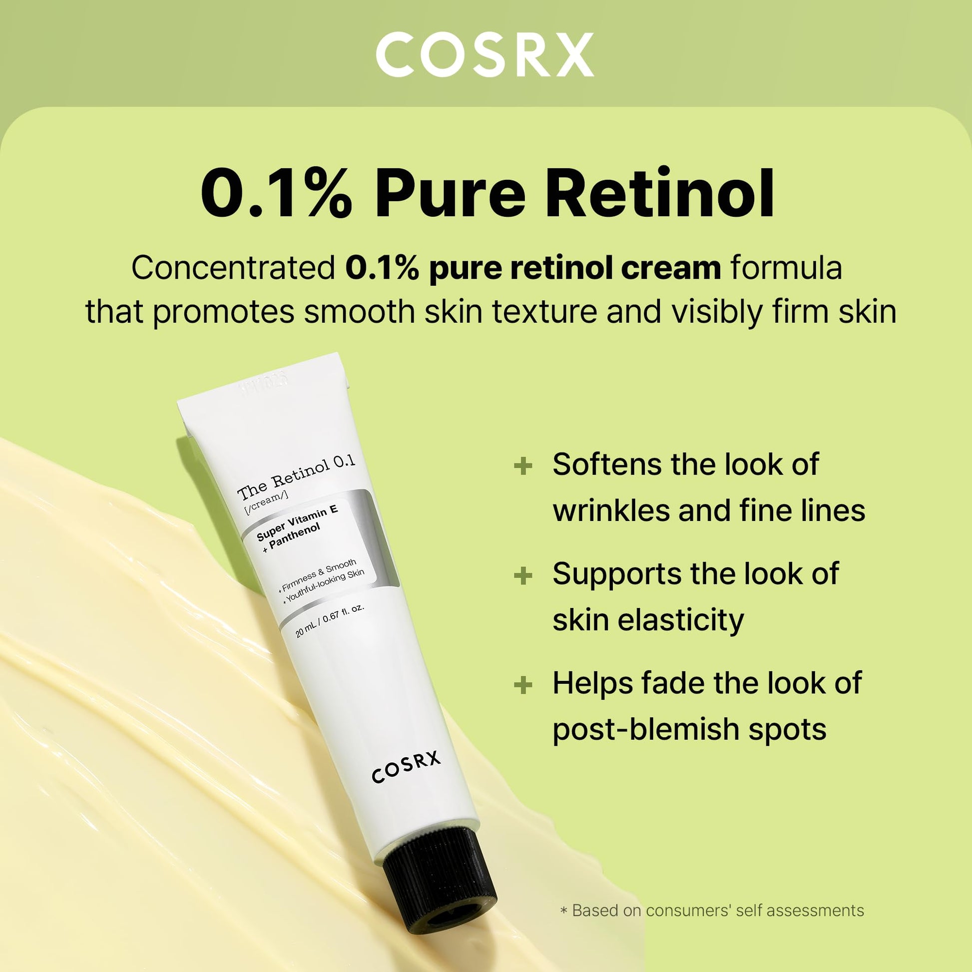 COSRX Retinol Cream 0.67 Oz - Anti-Aging Eye & Neck Treatment