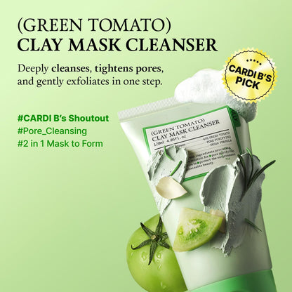 Green Tomato Facial Cleanser - Deep Pore Detox & Control