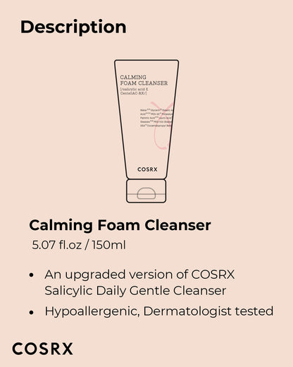 Salicylic Acid Acne Cleanser - COSRX Calming Foam, 150ml
