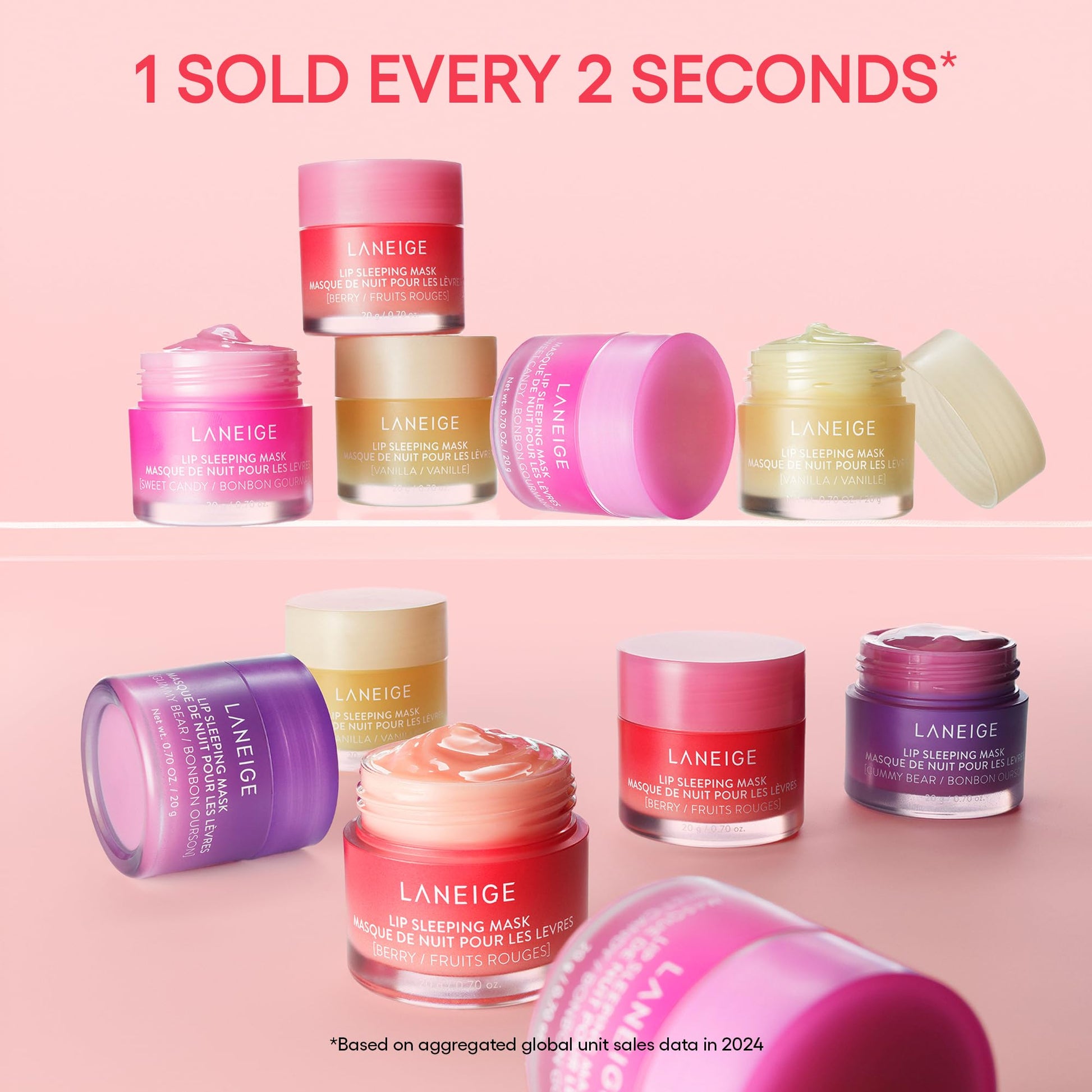 LANEIGE Lip Sleeping Mask: Peach Iced Tea Hydration Boost