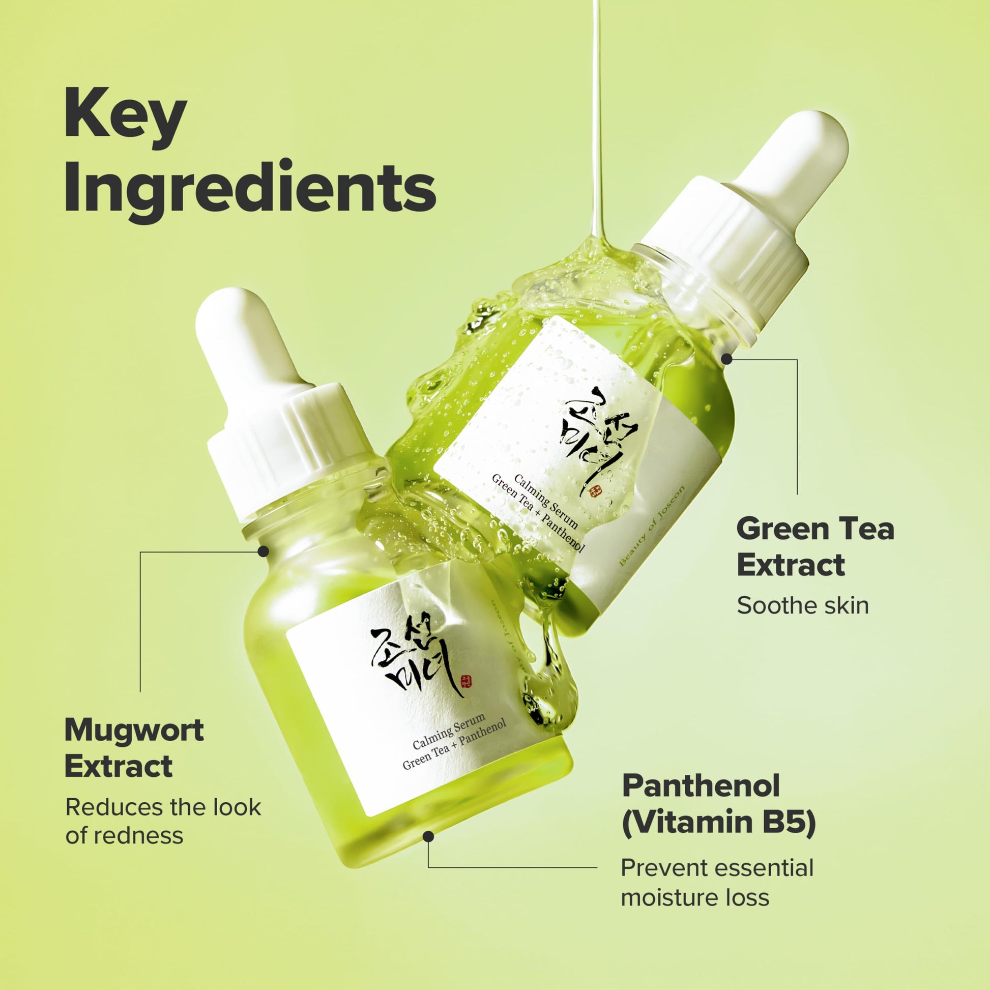 Green Tea Panthenol Calming Serum - Soothes & Moisturizes 30ml