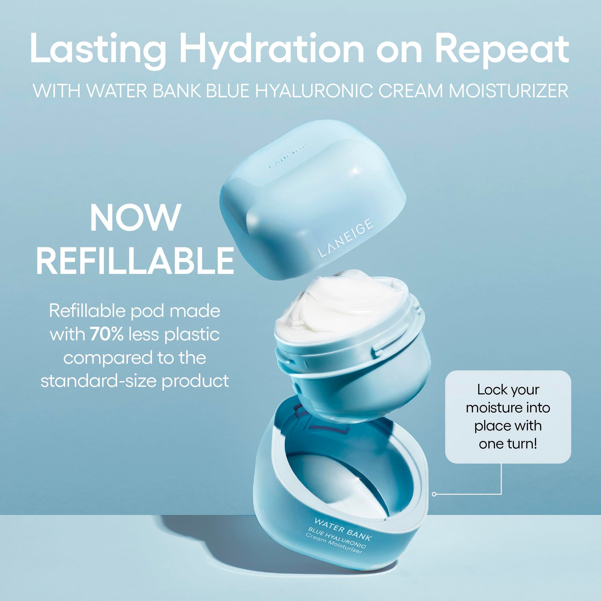 Hydrating Korean Face Cream: LANEIGE Water Bank Mini