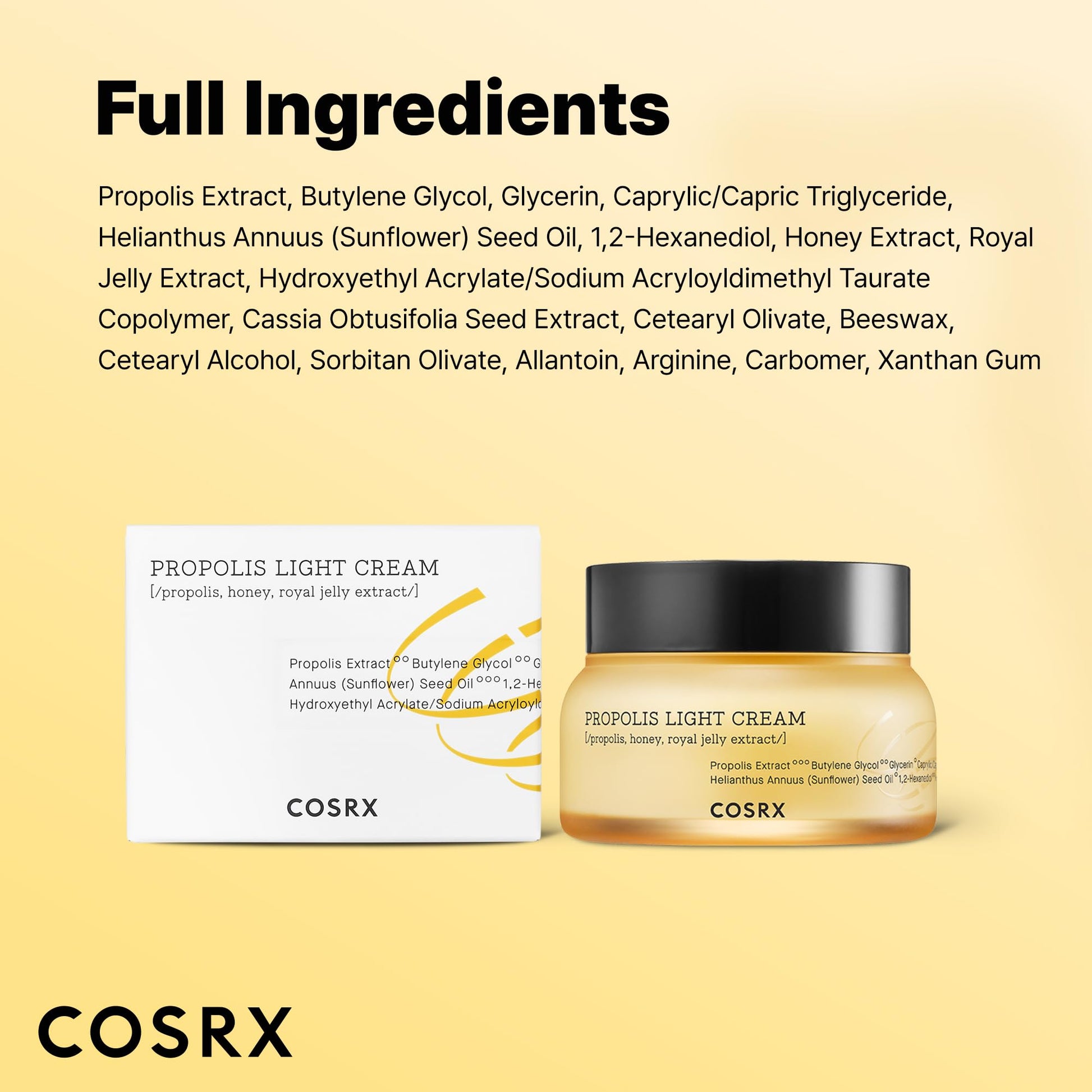 Propolis Light Cream 65ml - Hydrating Korean Moisturizer