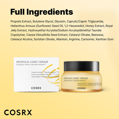 Propolis Light Cream 65ml - Hydrating Korean Moisturizer