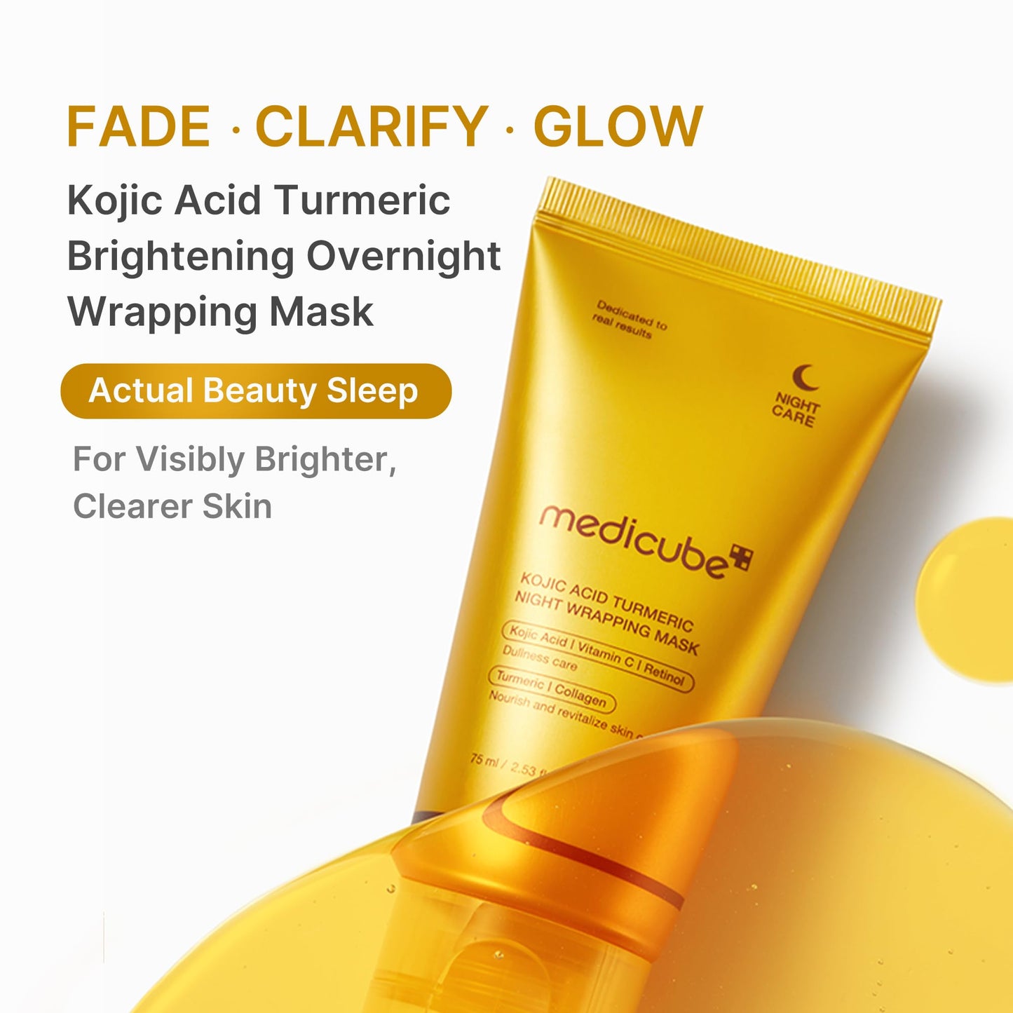 Medicube Korean Kojic Acid Overnight Mask - Glowing Skin Solution