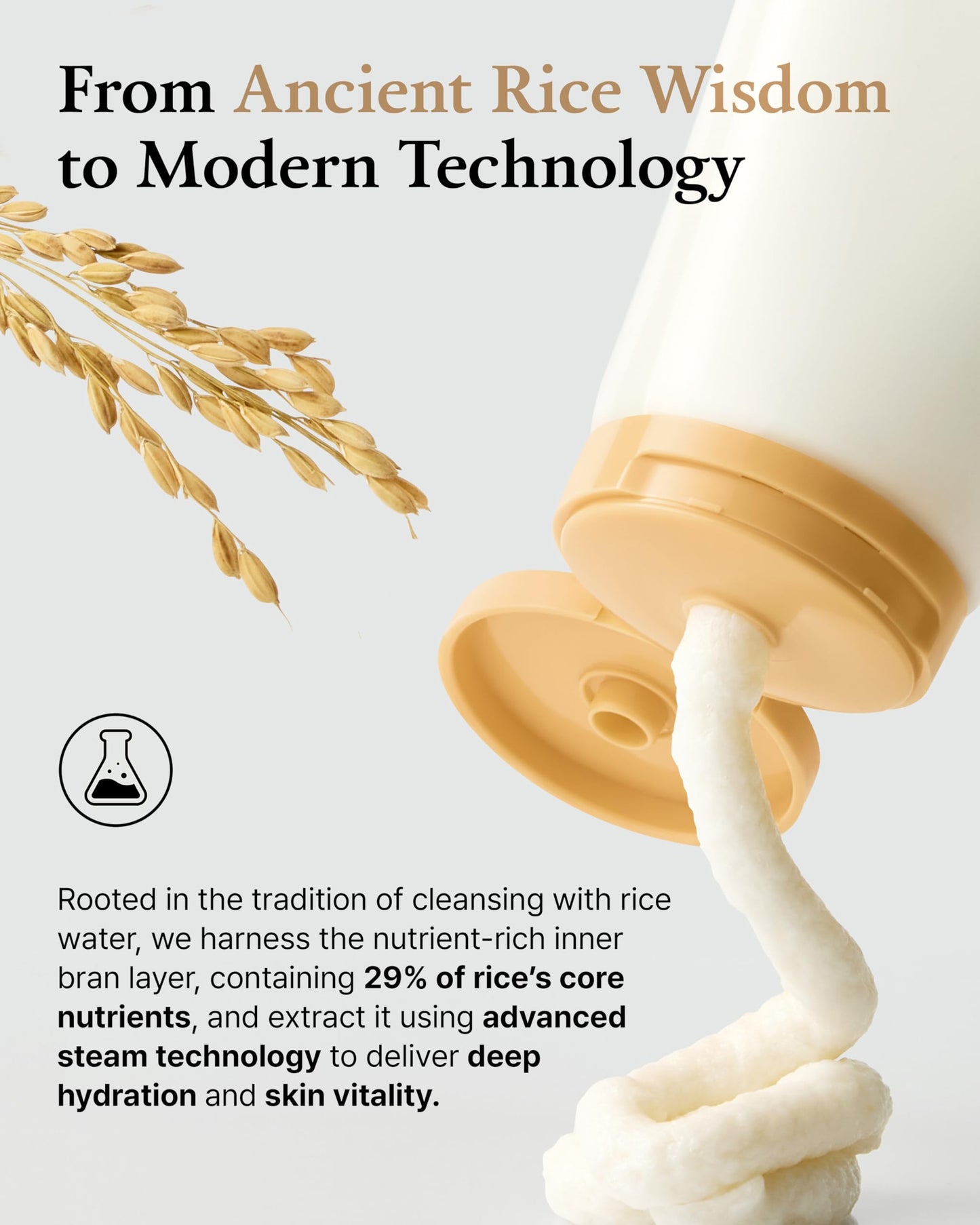 Hydrating Rice-Dough Mask Cleanser for Dry & Sensitive Skin