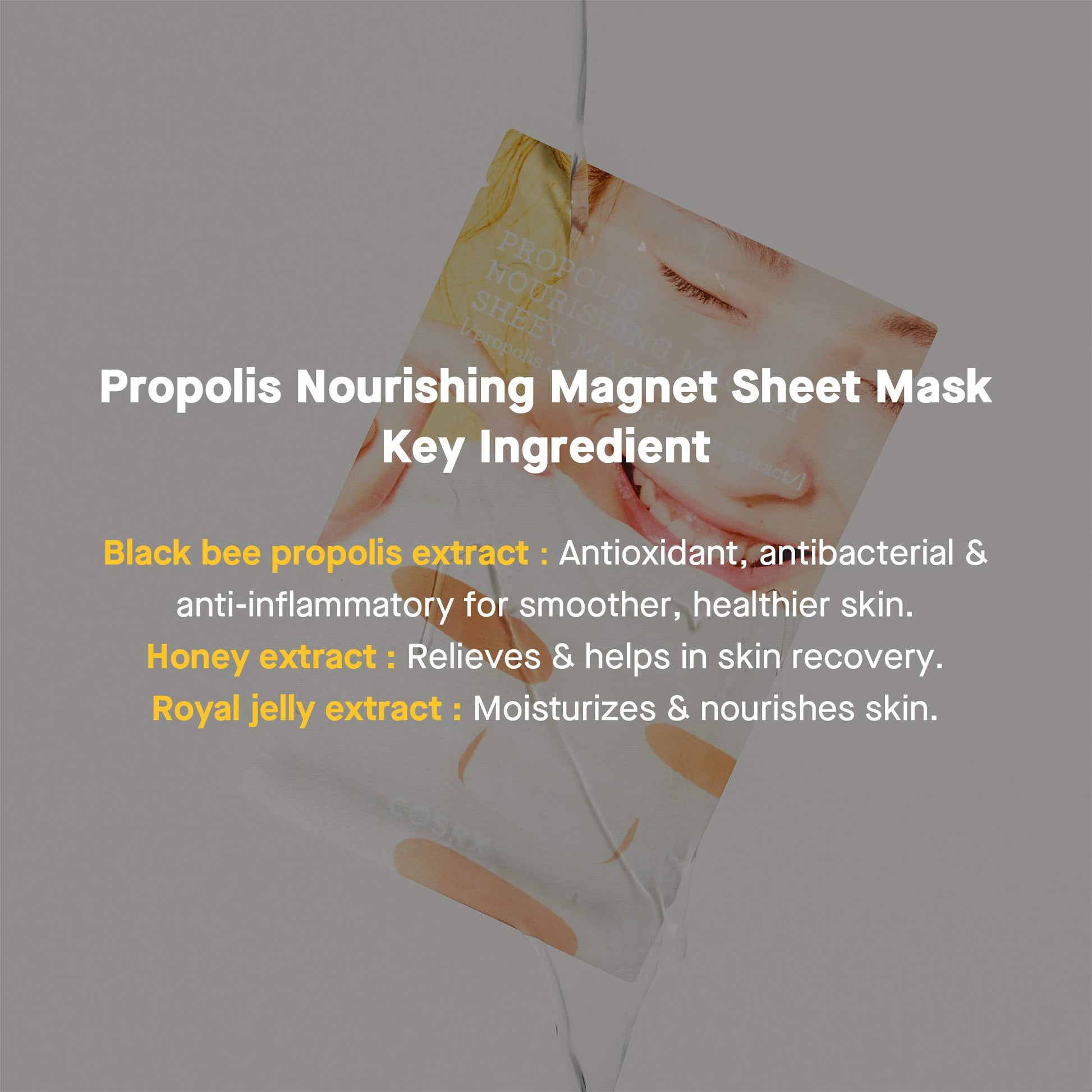 COSRX Propolis Honey Sheet Mask 21ml - Korean Skincare
