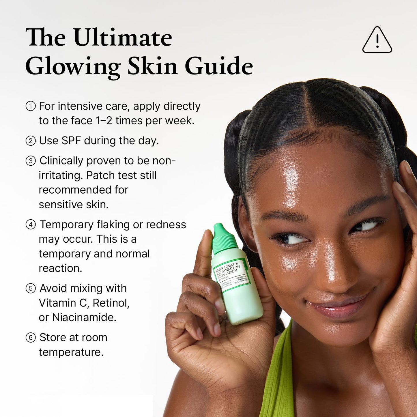 Green Tomato Acid Exfoliating Serum 21% AHA+BHA+PHA, 1.69oz