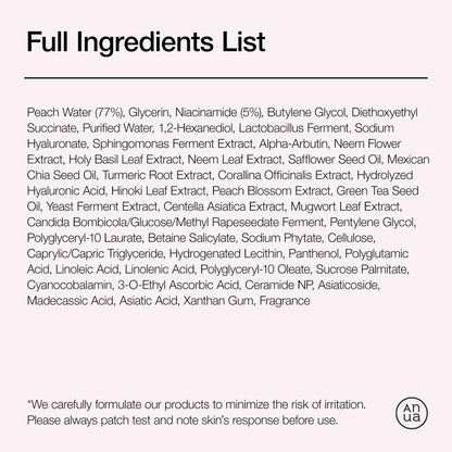 Niacinamide Serum for Glowing Skin - Anua Peach 70, 1.01 fl.oz