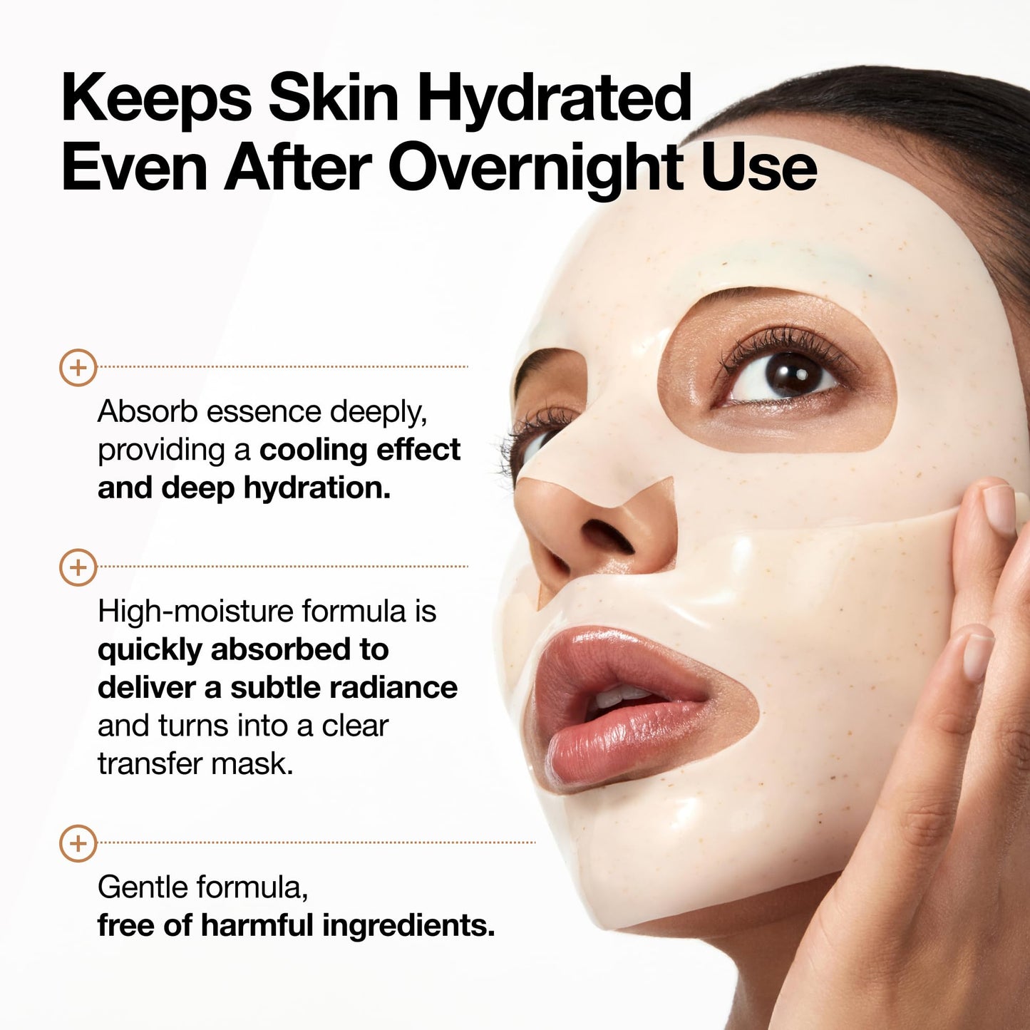 Anua Rice Collagen Mask: Overnight Glass Skin Care, 4 Pack