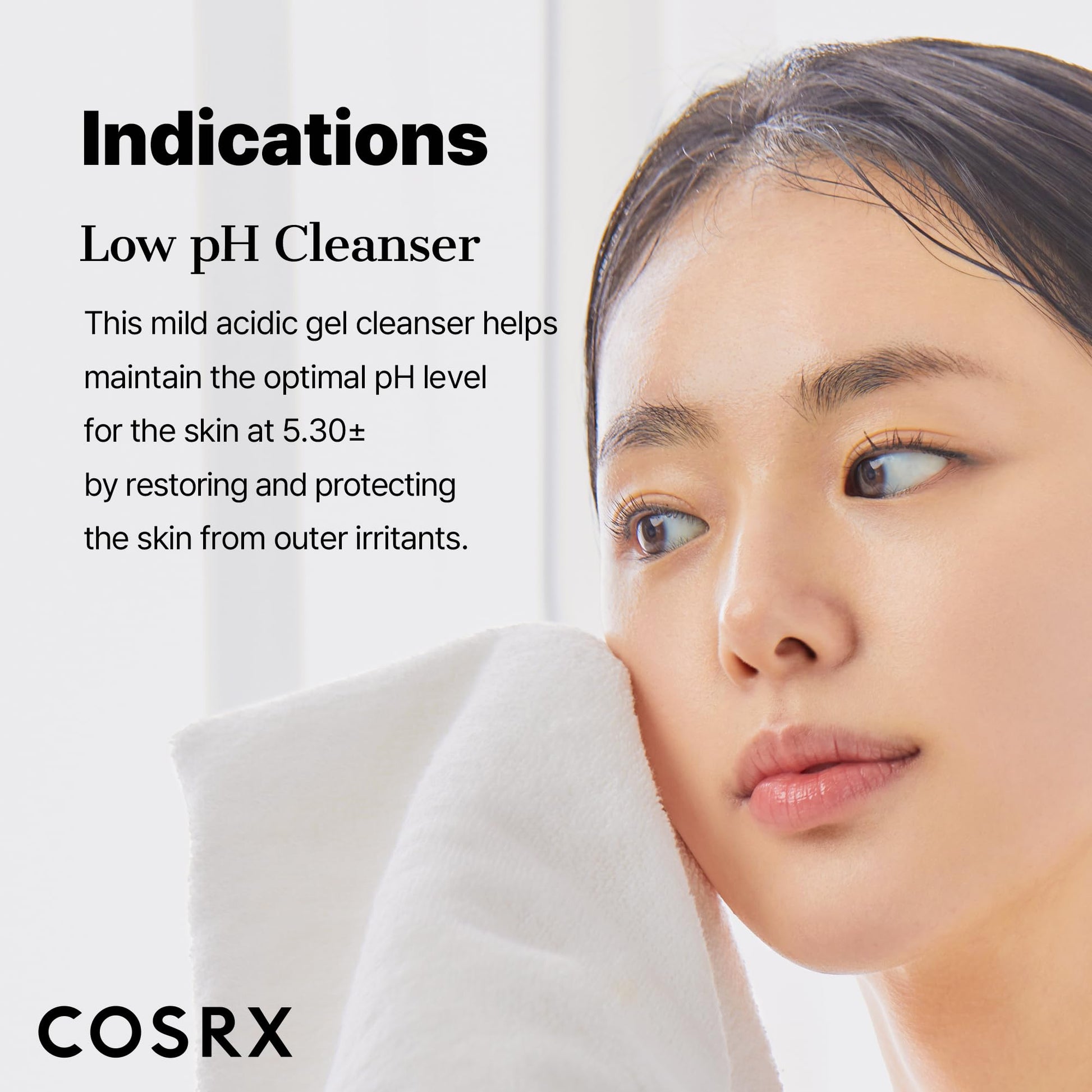 COSRX Low pH Gel Cleanser - BHA Face Wash for Sensitive Skin