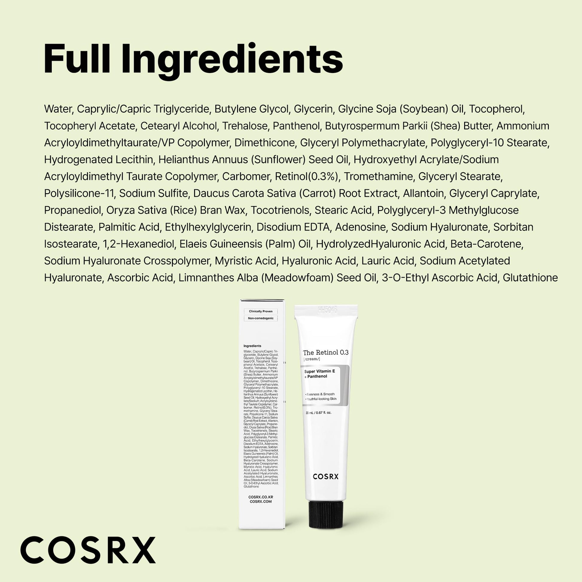 Retinol 0.3% Cream - Anti-Aging Eye & Neck Firming