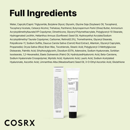 Retinol 0.3% Cream - Anti-Aging Eye & Neck Firming