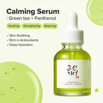 Green Tea Panthenol Calming Serum - Soothes & Moisturizes 30ml