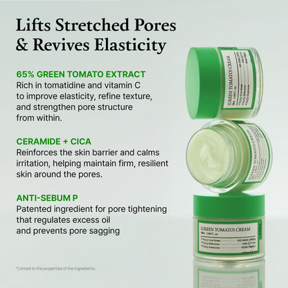 Green Tomato Facial Cream - Pore Lifting & Hydration