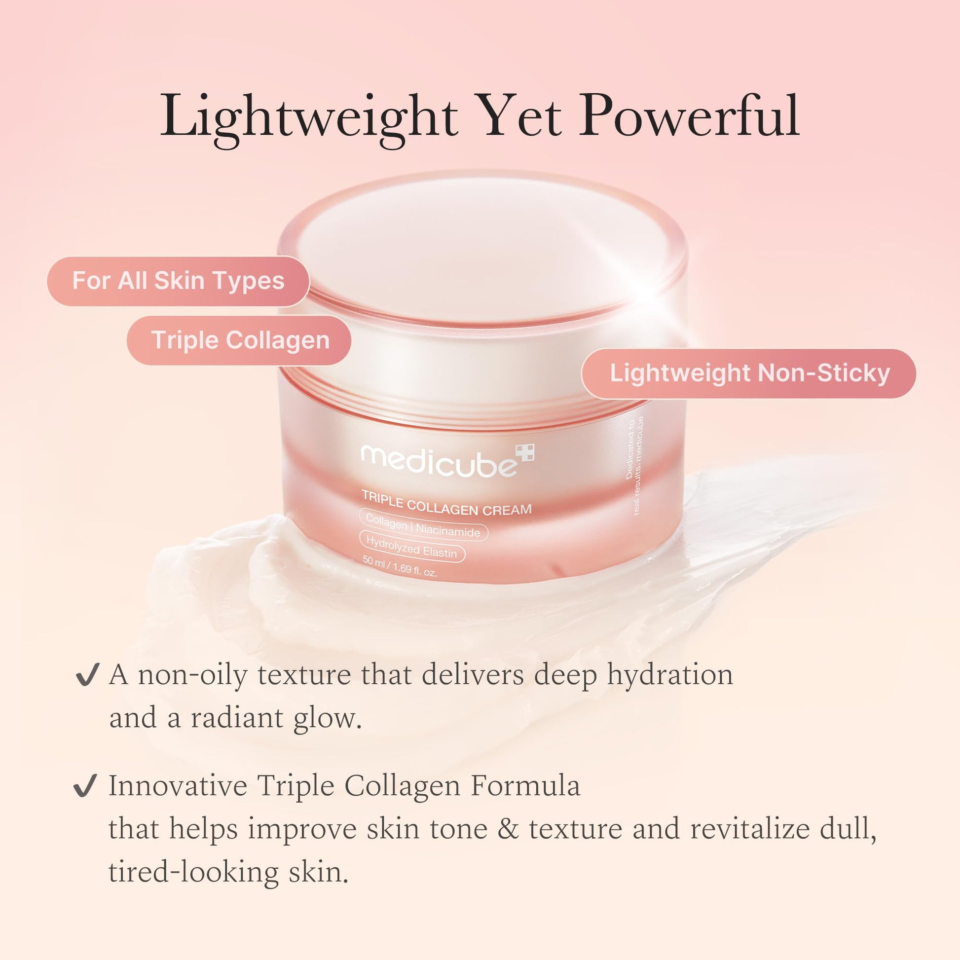 Collagen Cream - Hydrating & Firming Moisturizer, 1.69 oz
