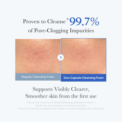 medicube Facial Cleanser Zero Pore Capsule Cleansing Foam | Daily Gentle Cleanser for Skin Texture, Blackhead & Pore Care | AHA, BHA & PHA for Deep Cleansing | Korean Skincare, 4.23 oz