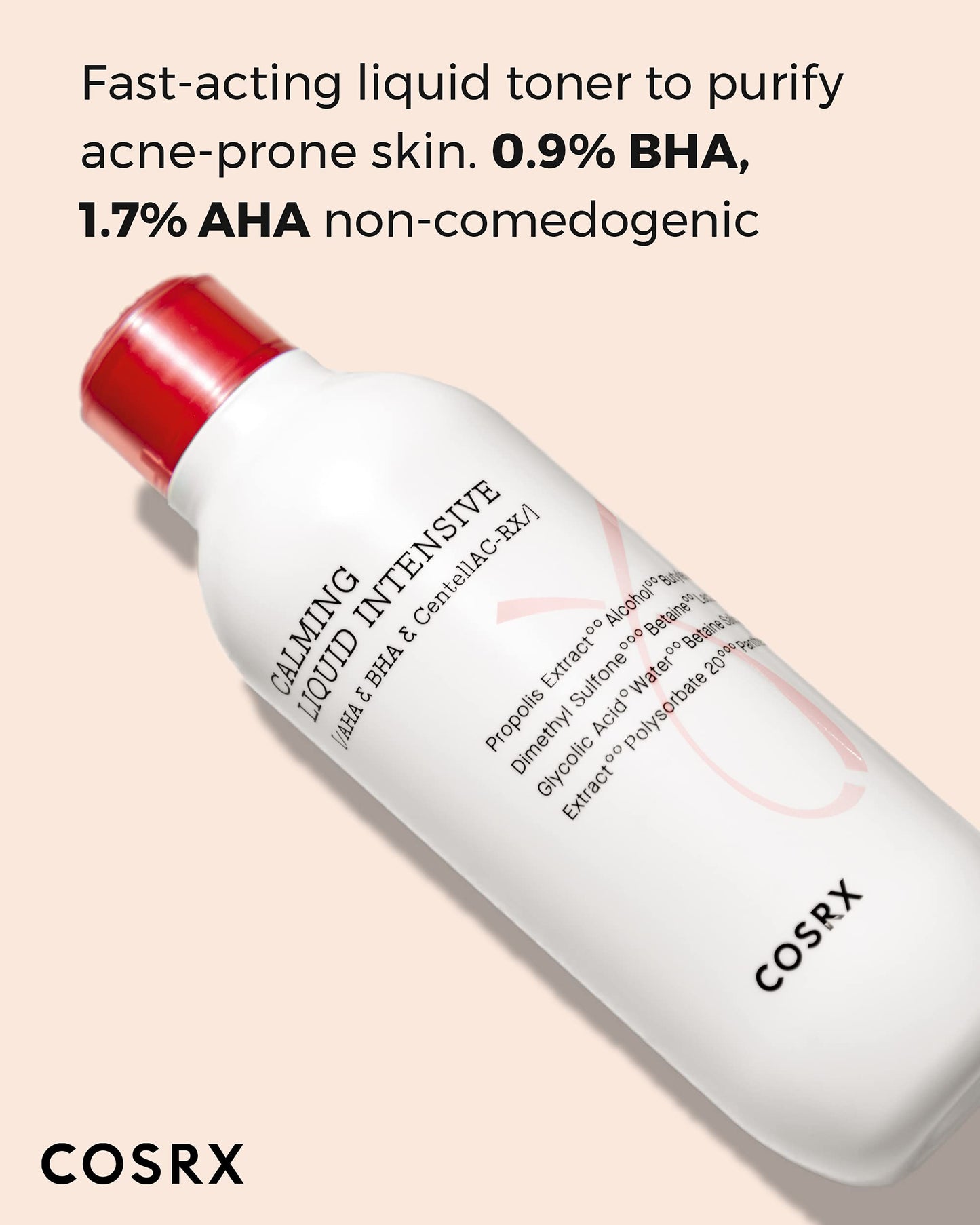 COSRX Acne Calming Liquid: AHA, BHA Toner, 125ml