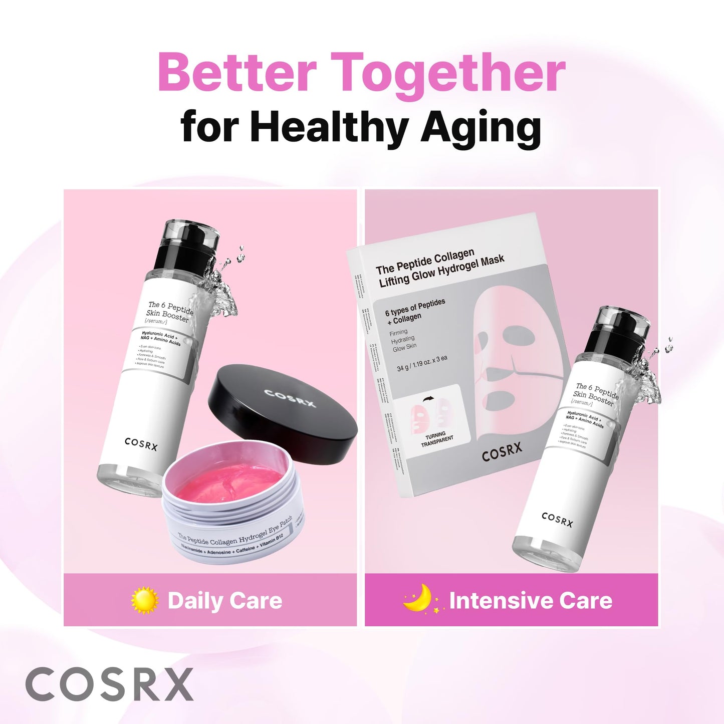 COSRX Pink Peptides Eye Patch: Banish Puffy Eyes & Dark Circles