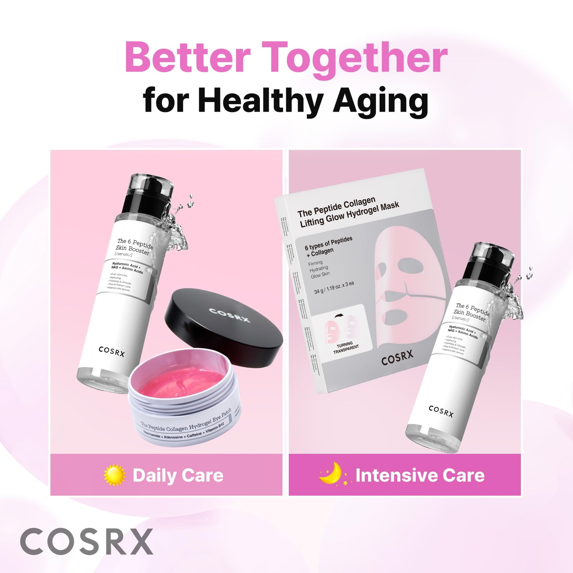 COSRX Pink Peptides Eye Patch: Banish Puffy Eyes & Dark Circles