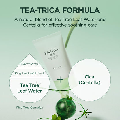 SKIN1004 Tea-Trica B5 Cream: Hydrating Cica Moisturizer