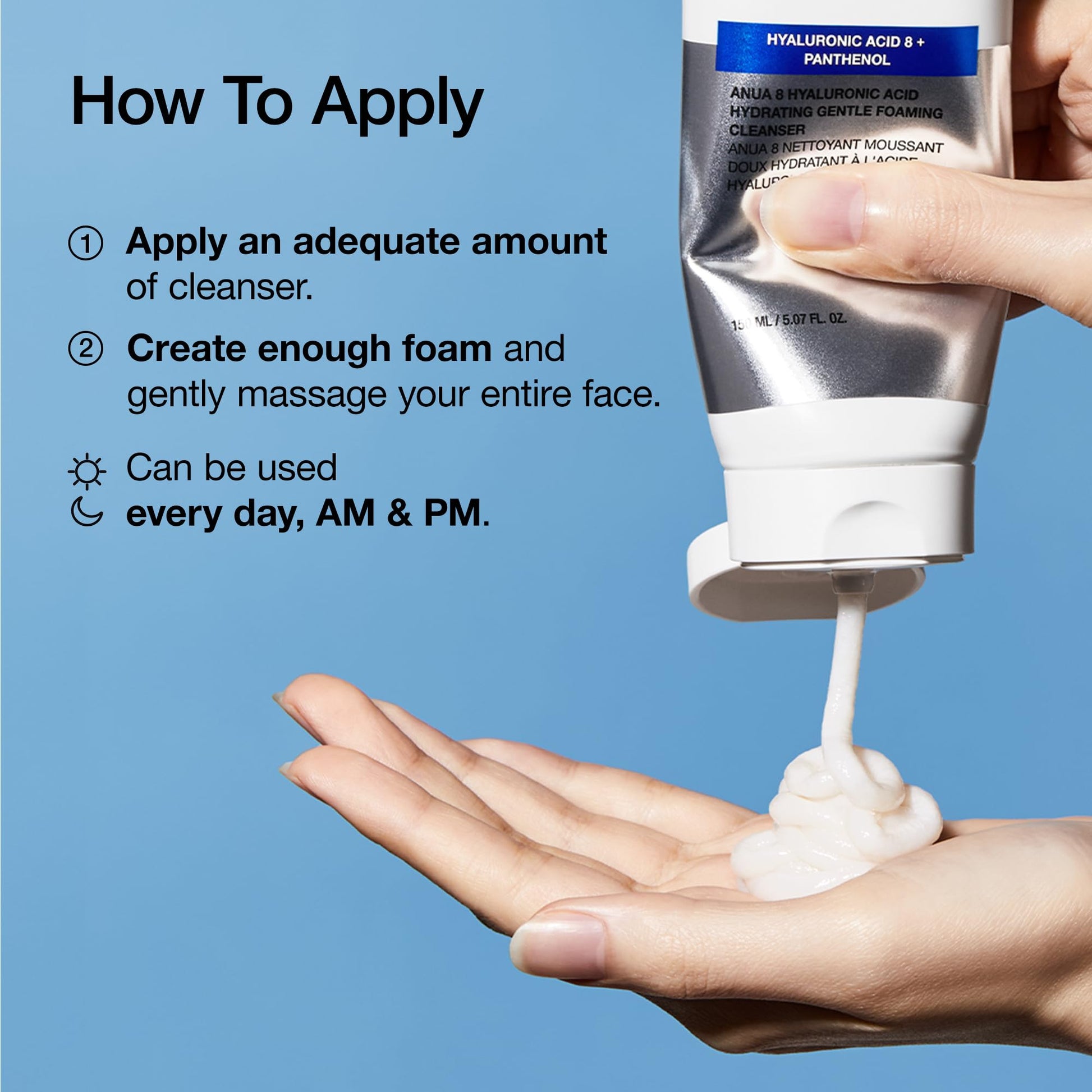 Anua Hydrating Foaming Cleanser with Hyaluronic Acid