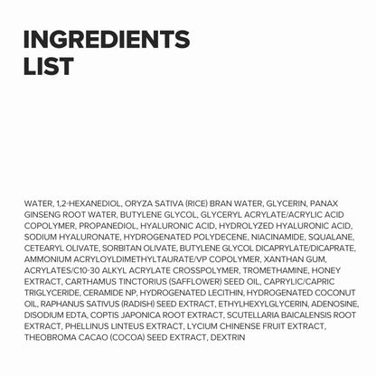 Hydrating Korean Face Cream for Dry, Sensitive Skin 100ml