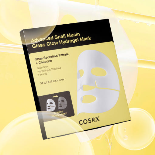 COSRX Advanced Snail Mucin Glass Glow Hydrogel Mask (3 Sheets)