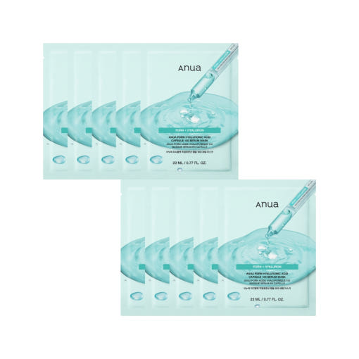 Anua PDRN Hyaluronic Acid Capsule 100 Serum Mask Sheet (10 Sheets)