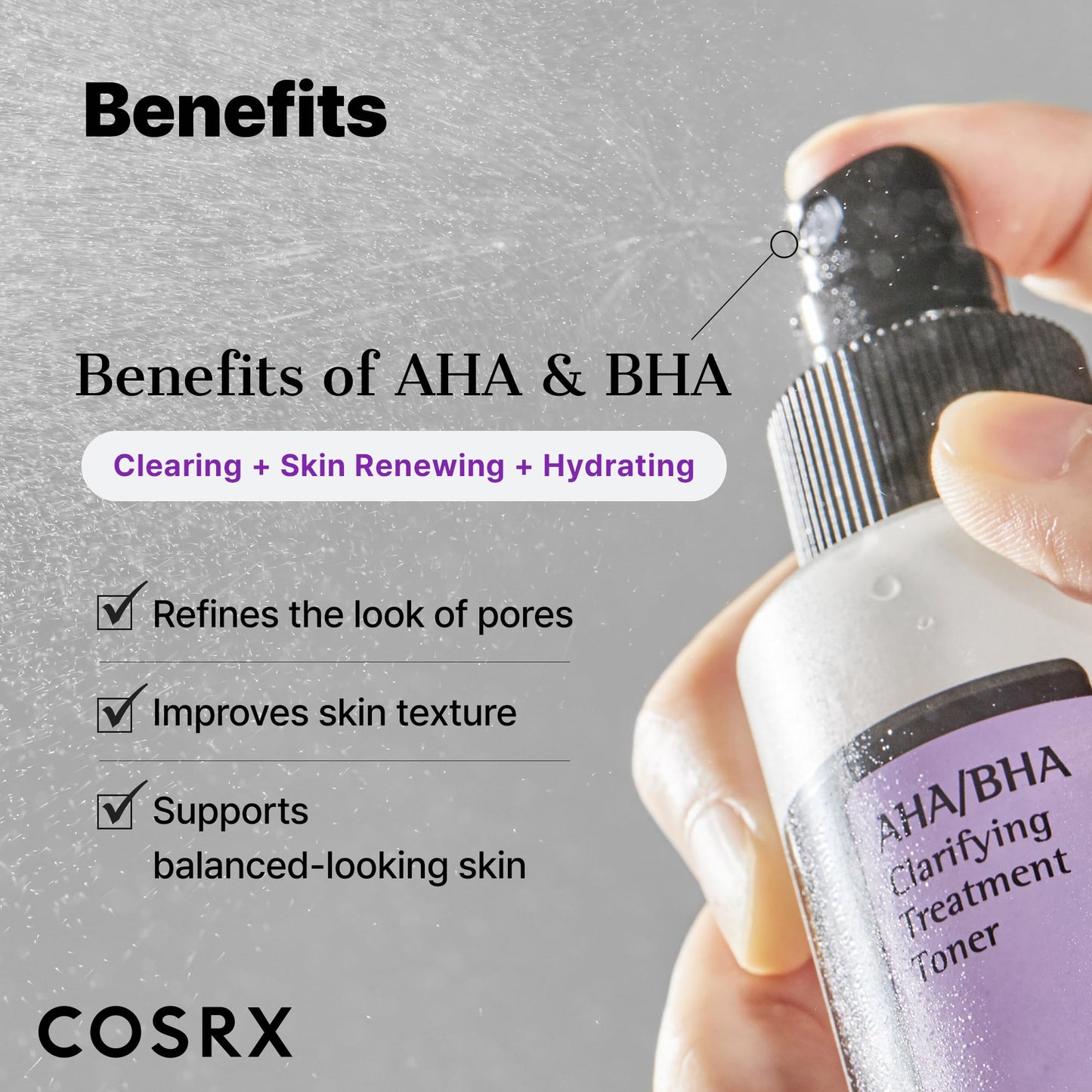 COSRX AHA/BHA Toner 150ml - Exfoliate & Refine Pores