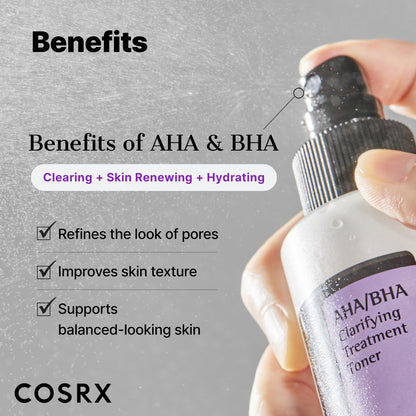 COSRX AHA/BHA Toner 150ml - Exfoliate & Refine Pores