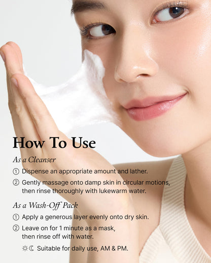 Hydrating Rice-Dough Mask Cleanser for Dry & Sensitive Skin