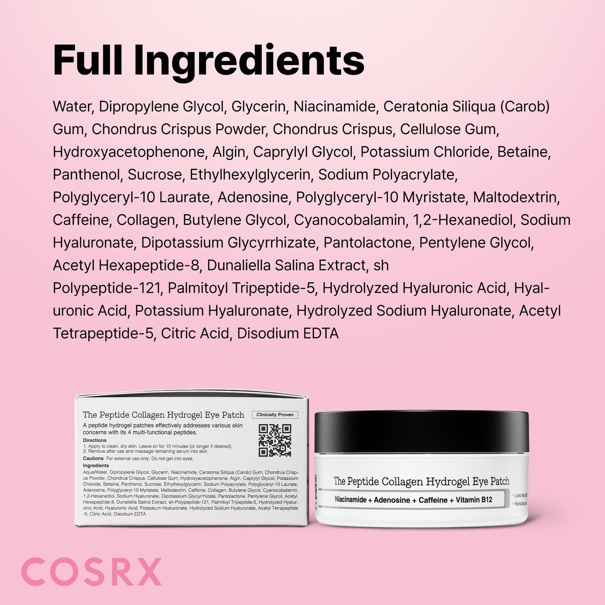 COSRX Pink Peptides Eye Patch: Banish Puffy Eyes & Dark Circles