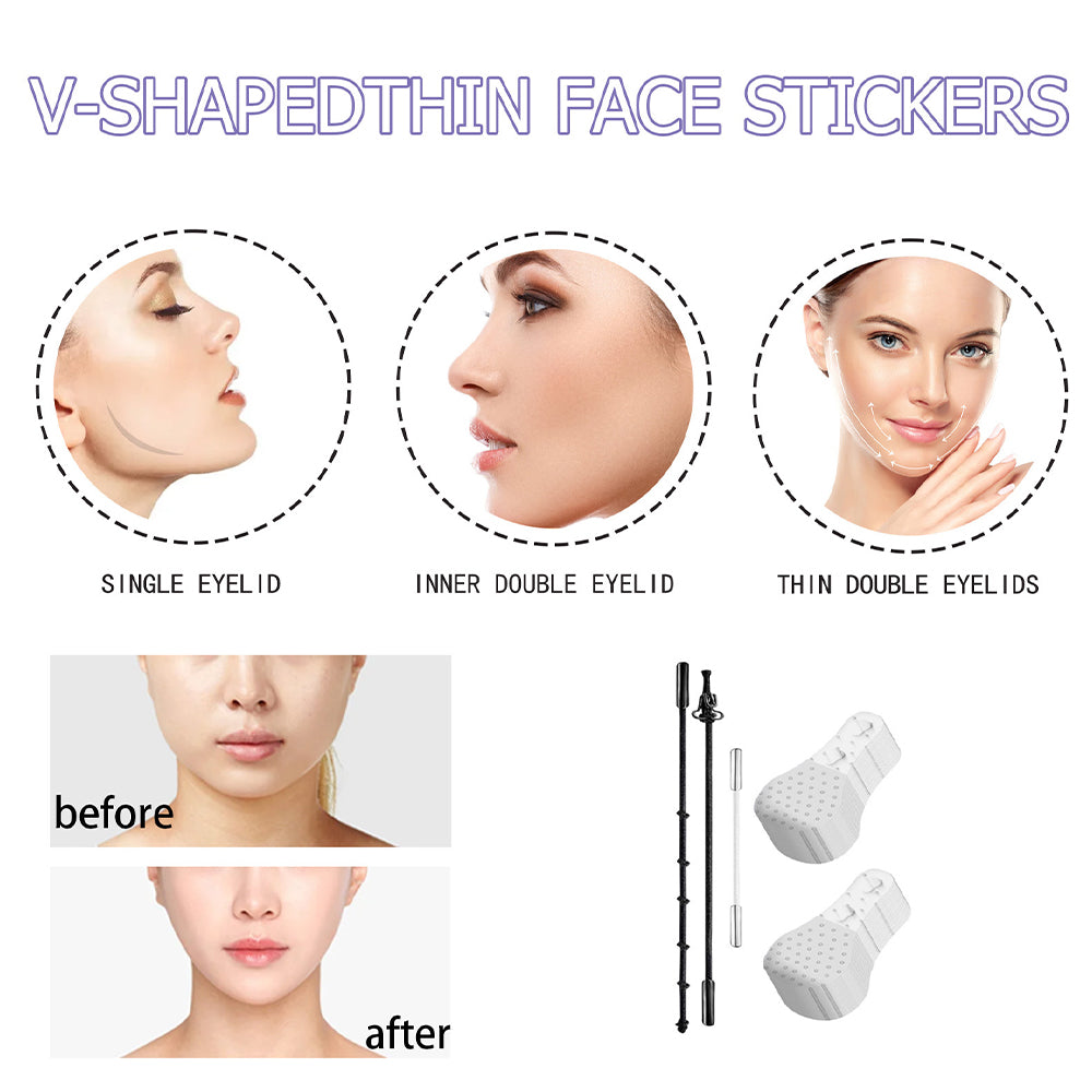 Instant Face Lift Stickers - 40Pcs, Invisible & Waterproof