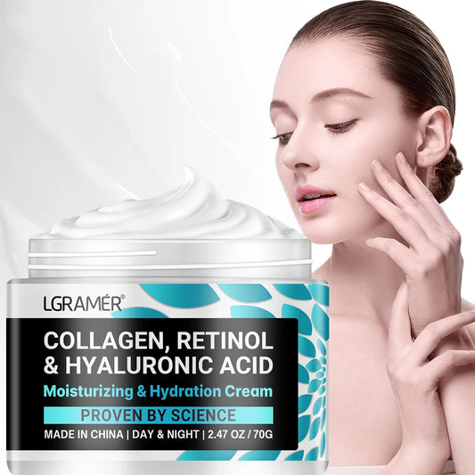 Collagen, Retinol and Hyaluronic Cream: Deep Moisture for Ageing Skin