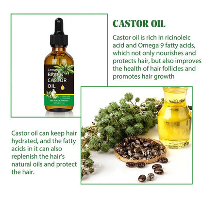 Black Castor Oil Cold Pressed Organic Hair Growth & Skin Nourishment 60ml