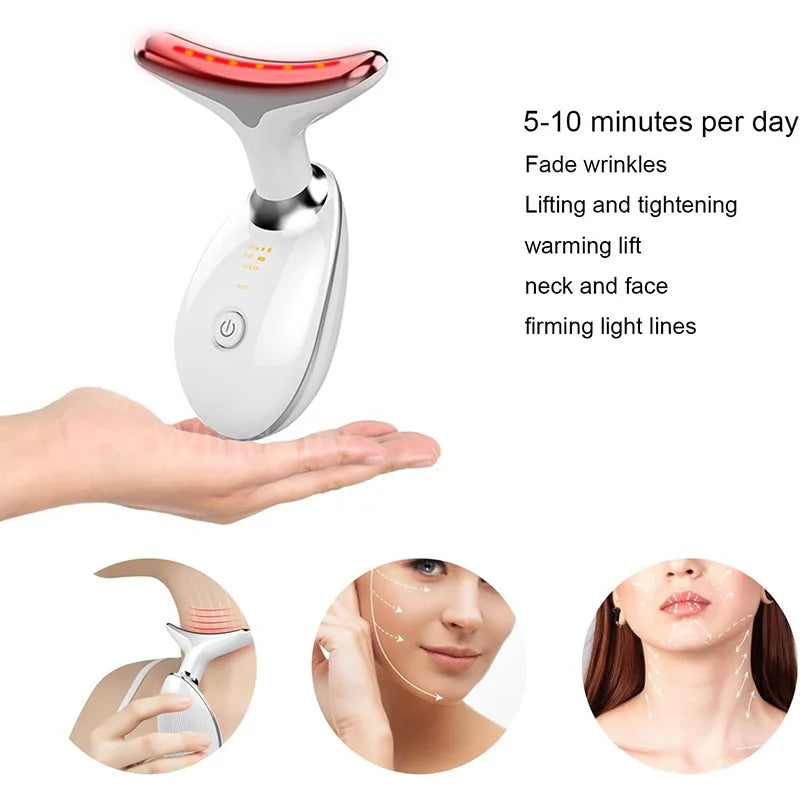 Anti-Wrinkle Facial Massager: 7 Colors Skin Tightening Device