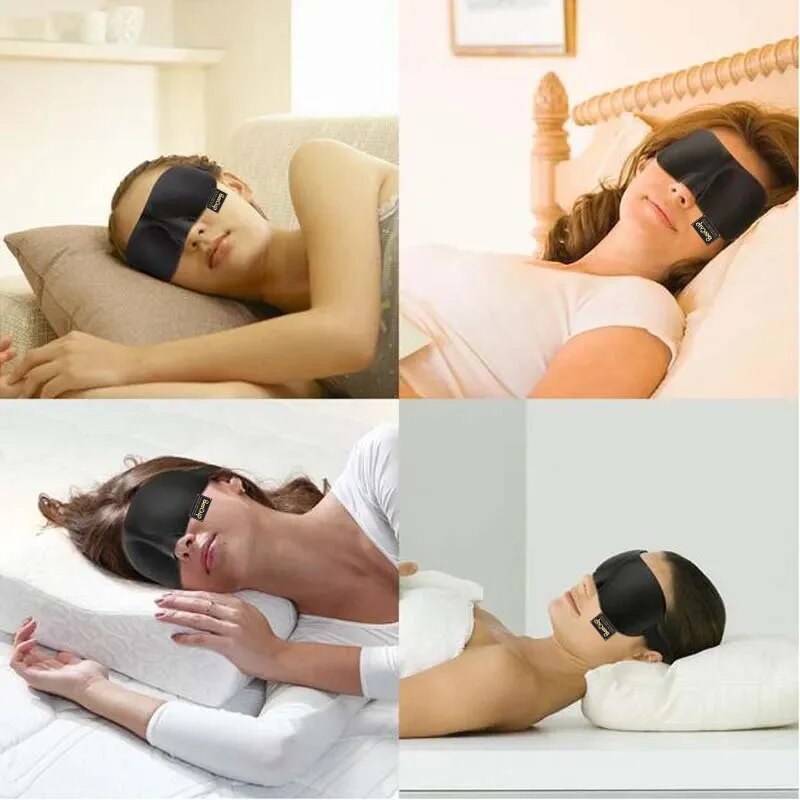 3D Sleeping Mask - Comfortable Light Blocking Eyepatch