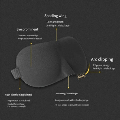 3D Sleeping Mask - Comfortable Light Blocking Eyepatch