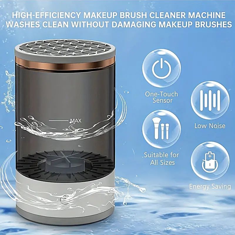Electric Makeup Brush Cleaner - USB, Quick Dry, Portable