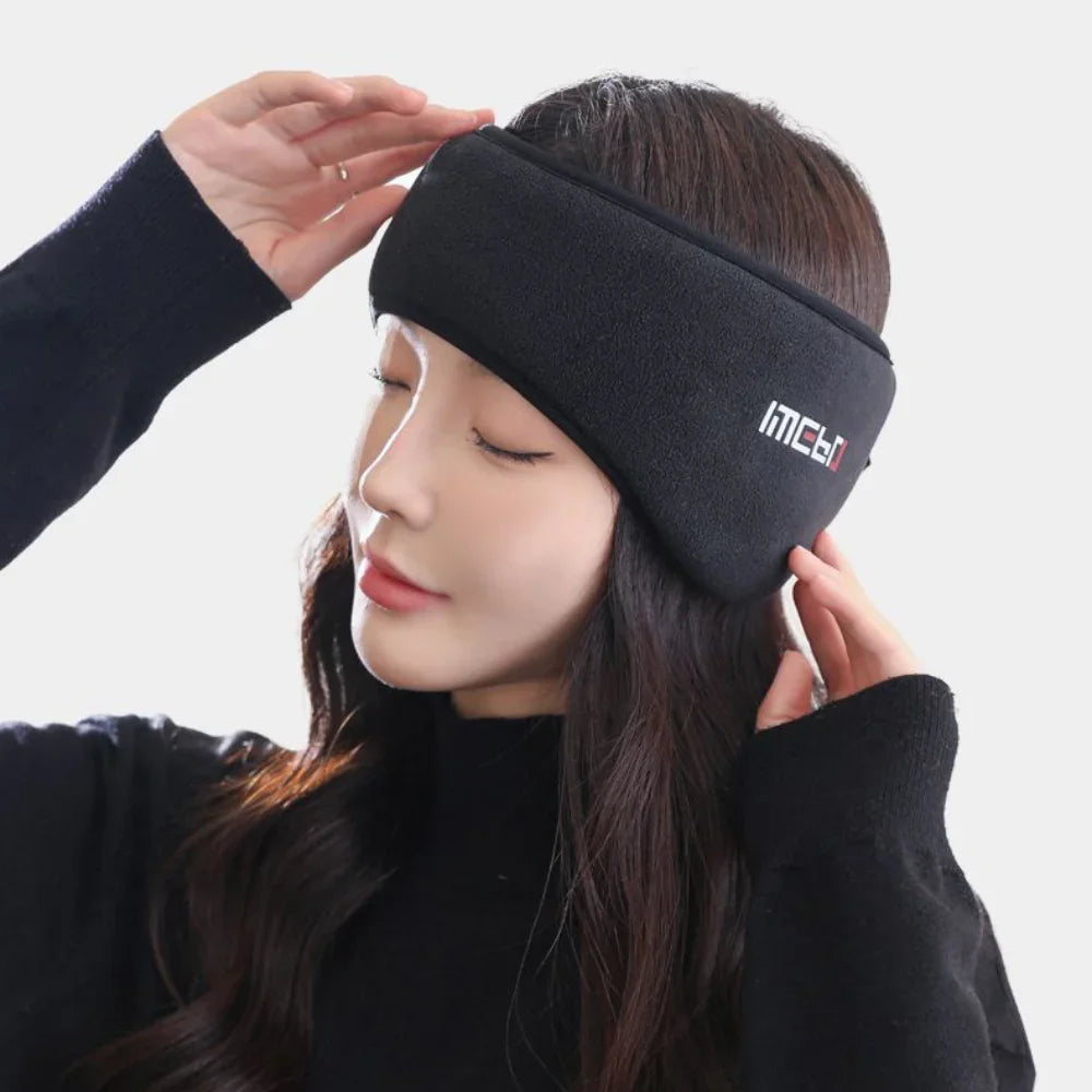 Warm Plush Earmuff Sleep Mask - Relaxing Eye Cover